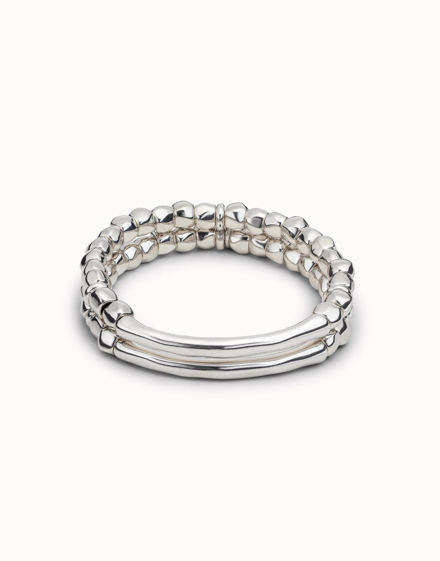 Dupla Double Bracelet- Silver