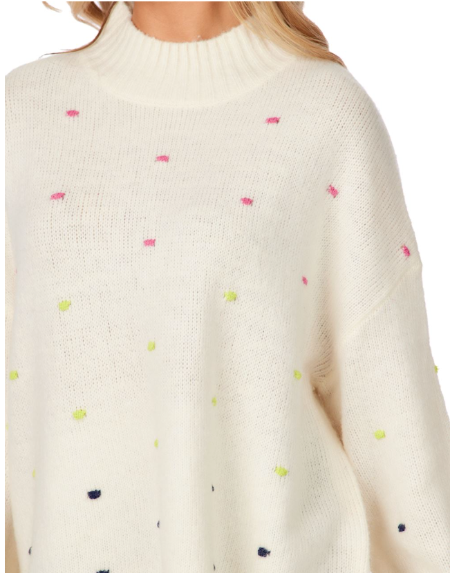 Novie Pom Pom Sweater Tan