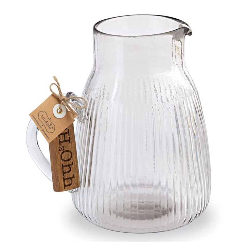 H20 Glass Pitcher