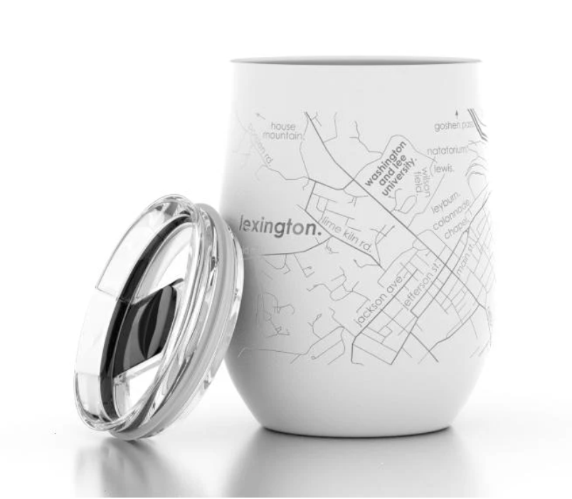 College Town Maps 12oz Insulated Wine Tumbler, Normal