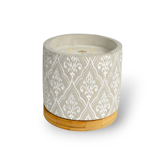 Damask Stone Queen of Bourbon Candle