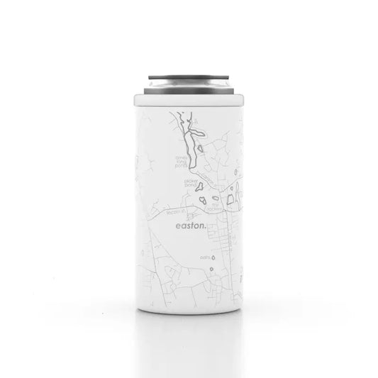 Normal Etched Tall Can Cooler w/ Ice Puck.