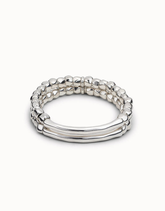 Dupla Double Bracelet- Silver
