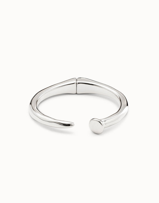 Sterling silver-plated rigid bracelet