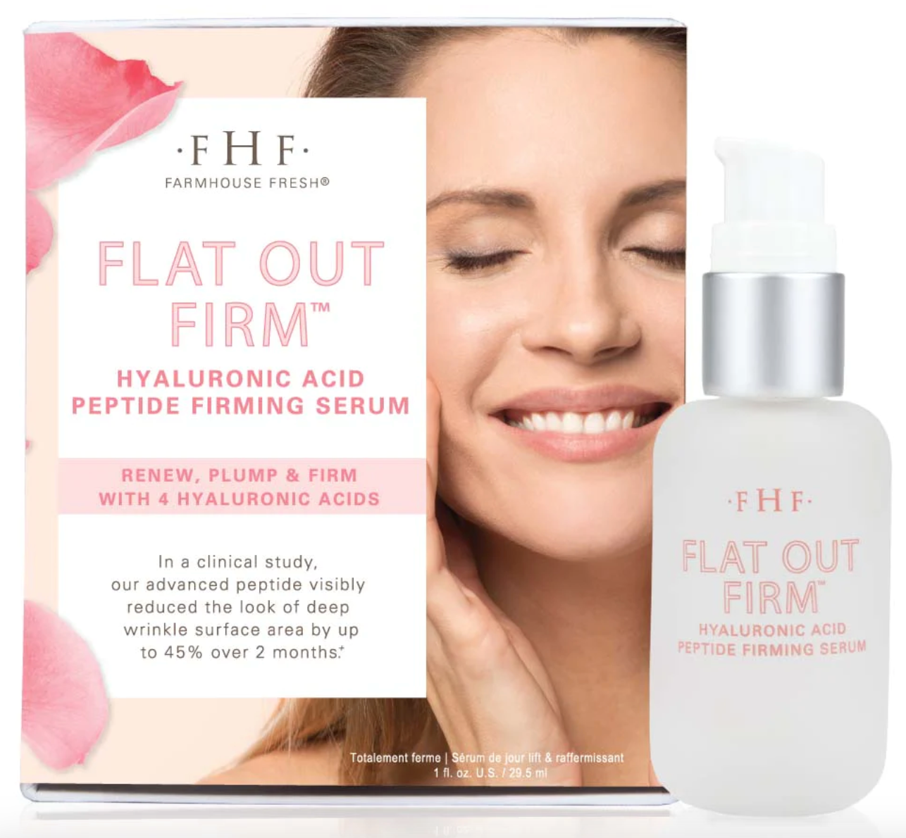 Flat Out Firm Hyaluronic Acid Peptide Firming Serum 1oz