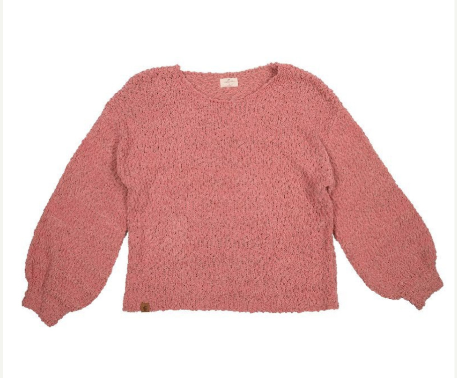 Pink Popcorn Crew Sweater