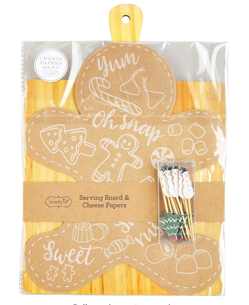 Gingerbread Board & Cheese Toothpick Set