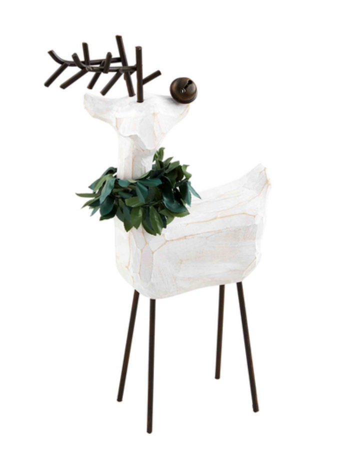 Small Deer Wreath Table Sitter