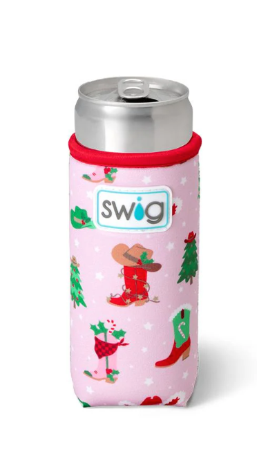 Howdy Holidays Slim Can Cooler 120z