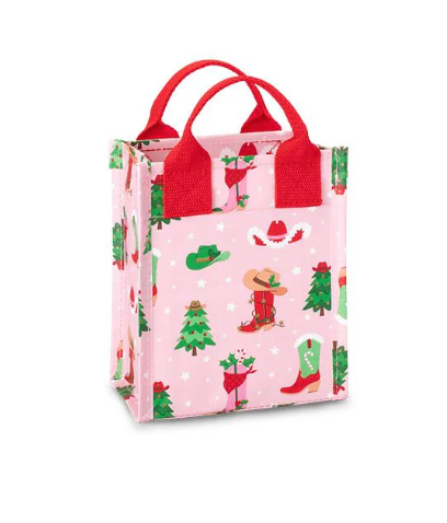 Mini Reusable Bag- Howdy Holidays