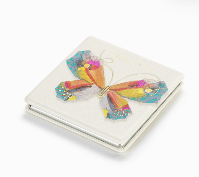 Elizabeth Hayes Butterfly Pocket Mirror