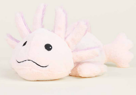 Pink Axolotl Warmies Junior