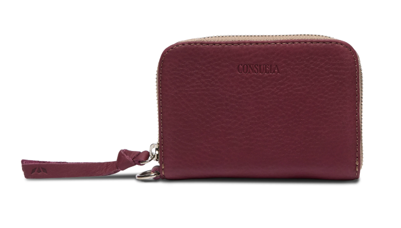 Plum Zippy Wallet