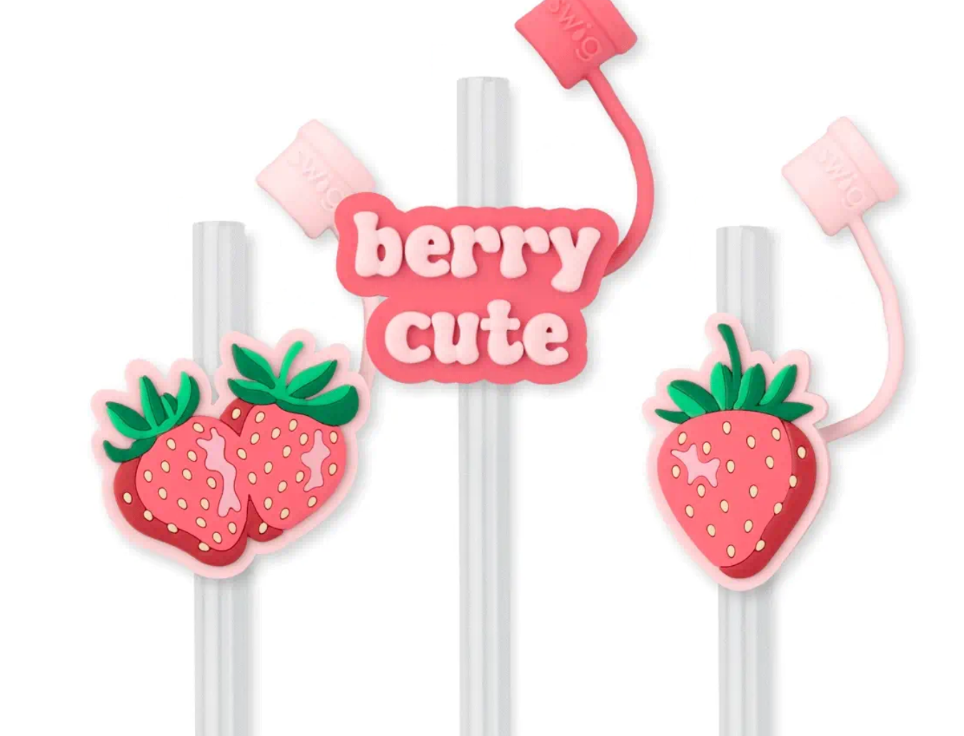 Strawberry Shortcake Straw Topper Set