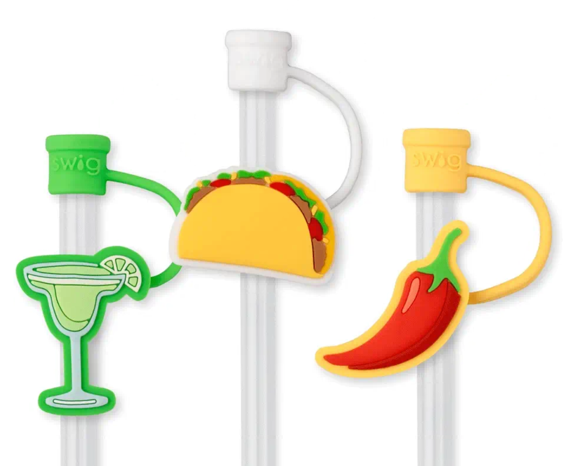 Taco Night Straw Topper Set