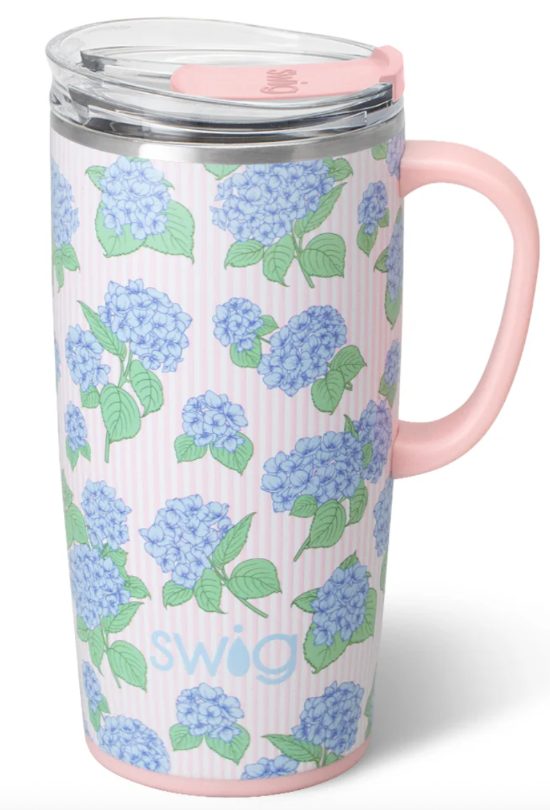 Hydrangeas Travel Mug 18oz