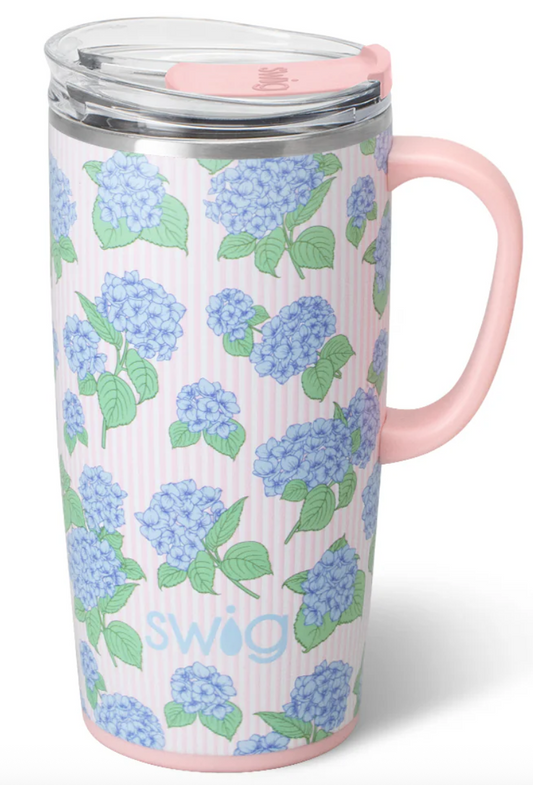 Hydrangeas Travel Mug 18oz