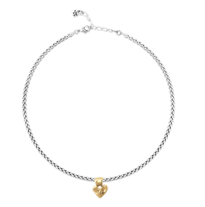 Beat Necklace- Mixed Metal
