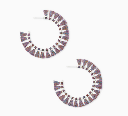 Kendra Scott Evie Hoop Earrings, Purple