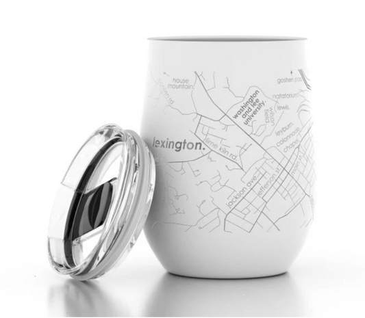 College Town Maps 12oz Insulated Wine Tumbler, Normal