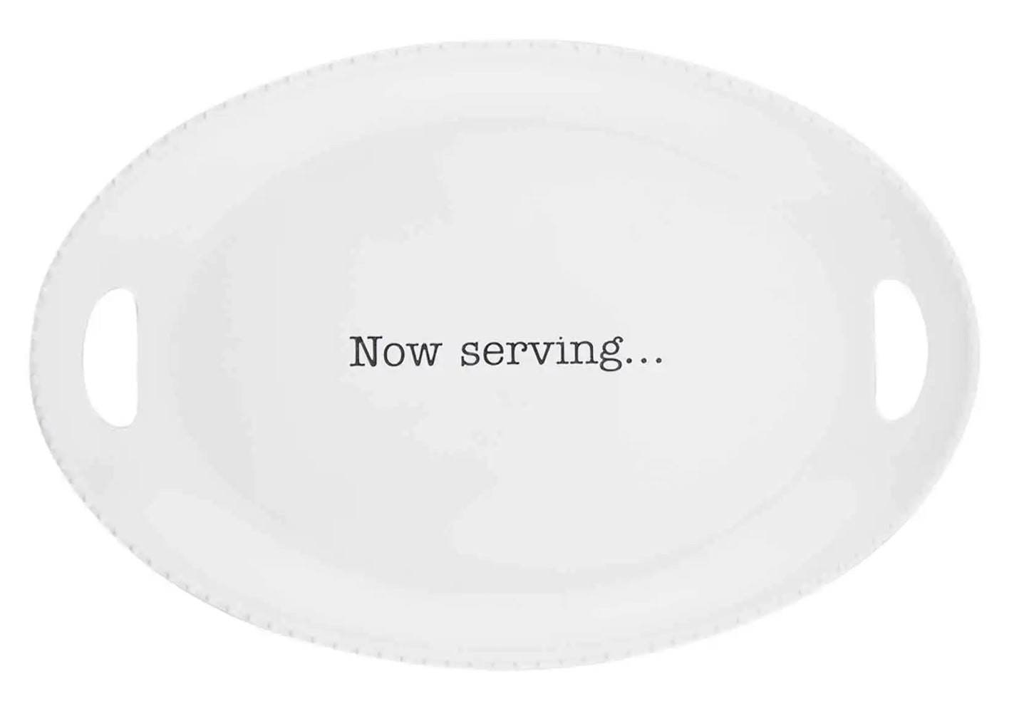 Melamine Platter Now Serving,,,