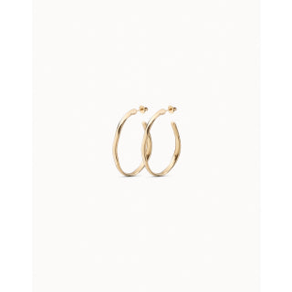 Hula Hoop Silver Earring